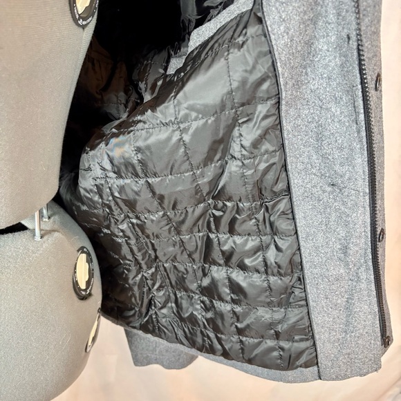 Guess 54% Wool Military Army Outdoor Coat– Men’s Medium- Gray Safari Rare Luxury - Picture 9 of 15